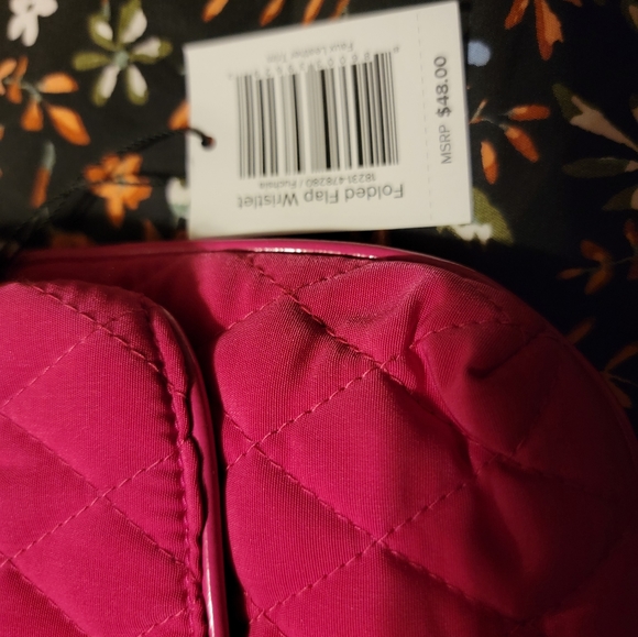 Vera Bradley Hot Pink Wristlet NWT - Picture 3 of 6